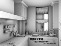 室内厨卫,厨房3D模型