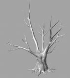 枯树,树枝的maya模型