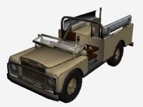 路虎老式卡车3D模型