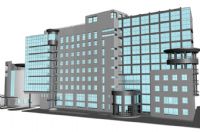 现代建筑,大楼,办公楼3D模型