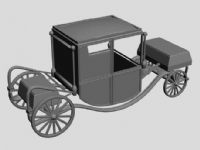 古代欧式马车3D模型