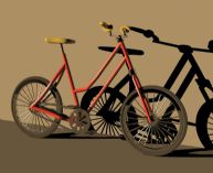 简单的自行车3D模型