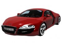 新版个性红色audi奥迪R8汽车3D模型