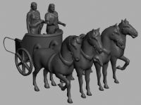马车,历史雕塑3D模型