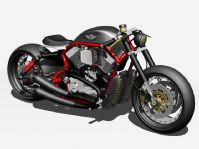 超精细个性摩托车3D模型
