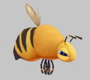 一只可爱的小蜜蜂,maya卡通动物模型