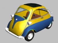 卡通小汽车3D模型