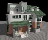 国外别墅建筑3D模型