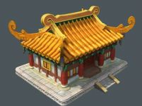 Q版游戏房子3D模型