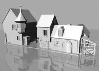 农家房屋,maya模型
