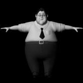 胖子,maya人物模型