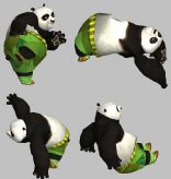 功夫熊猫阿宝3D模型(带35套动作)