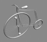 个性自行车,老式自行车3D模型