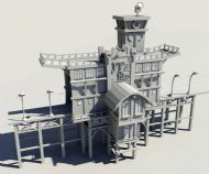 牌楼,大门,建筑maya模型