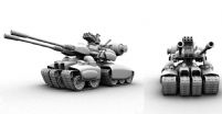 超牛的坦克装甲车,maya模型