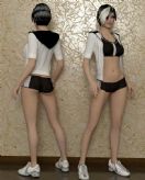 时尚女人,摩登女郎,人体3D模型