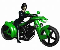 骑着超酷蛇头摩托的女人,max模型