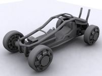 很帅的沙漠跑车3D模型