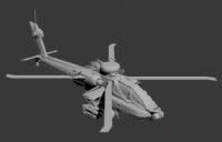 阿帕奇战斗直升机3D模型