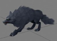 仙剑奇侠传4中的狼兽3D模型