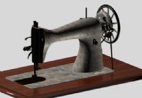 老式缝纫机3D模型