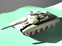 中国99式坦克3D模型