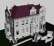 欧式建筑,欧式别墅3D模型