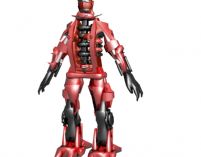 红色机器人3D模型