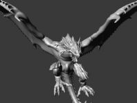 怪物猎人中的银火龙,maya模型