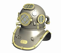 美国海军潜水头盔3D模型