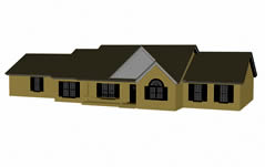 民房,房子3D建筑模型