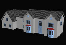 排屋,屋子,房屋3D模型