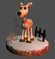 驯鹿,3D卡通动物模型