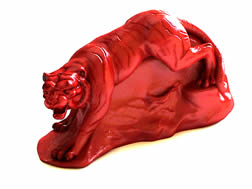 红木虎雕,雕塑装饰品3D模型