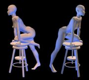 摆姿势的女人,女人体3D模型