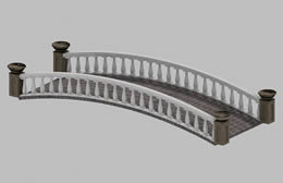 古桥,石桥,桥梁3D模型