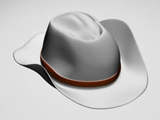3D牛仔帽模型