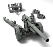 可拆卸大炮,榴弹炮3D模型
