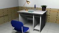 课桌椅,maya场景模型