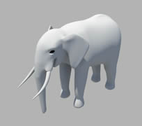 大象maya模型