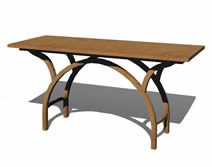 木艺个性桌子3D模型