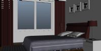 卧室整体设计maya模型(材质贴图齐全)