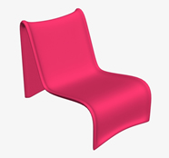 现代个性靠椅,靠背椅3D模型