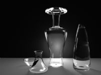 玻璃碗,玻璃瓶,玻璃器具maya模型(材质灯光)