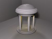 罗马风格的凉亭,亭子3D模型