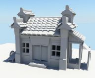 房屋,房子,民房,中式建筑maya模型