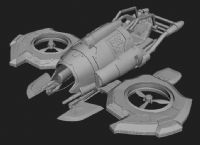 个性飞船,飞行器maya模型