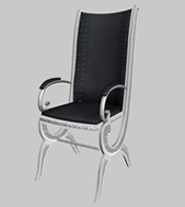 欧式休闲靠背椅,椅子3D模型