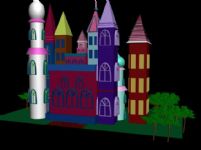 童话城堡,3D建筑模型