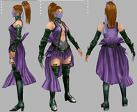 女刺客,maya游戏角色模型